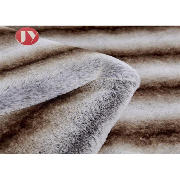 Super Soft Warm Furry Fuzzy Plush Faux Animal Fur Blanket Reversible Thick Gradient Striped
