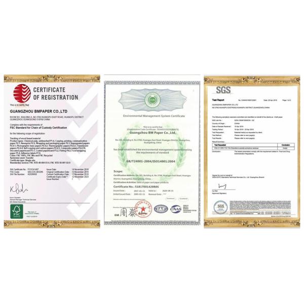 Wood free white offest paper FSC 53G 60G 70G Wood Free White Offest Paper / Bond Paper For Printing Or Writing