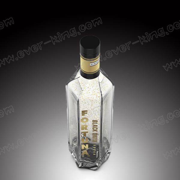 Custom Empty Luxury Wine Vodka Glass Bottle Unique Shaped