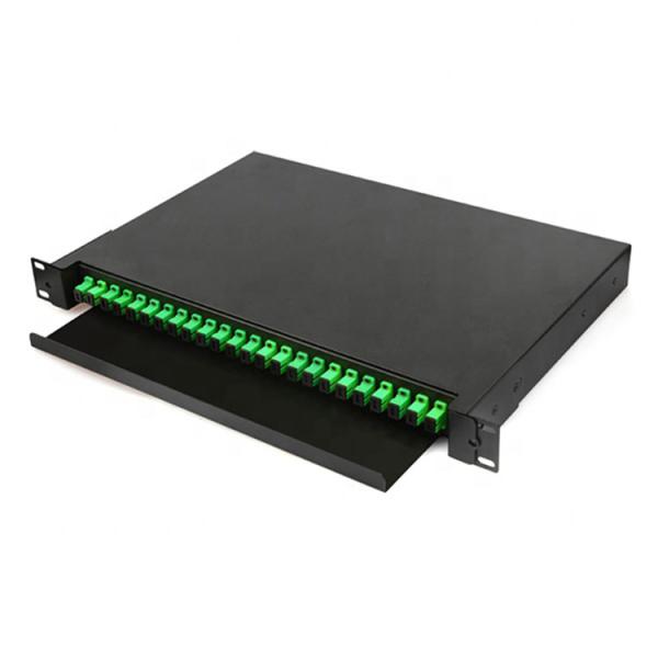 Quality ODF 1U Optical Fiber Terminal Box Rack Mount Patch Panel for sale
