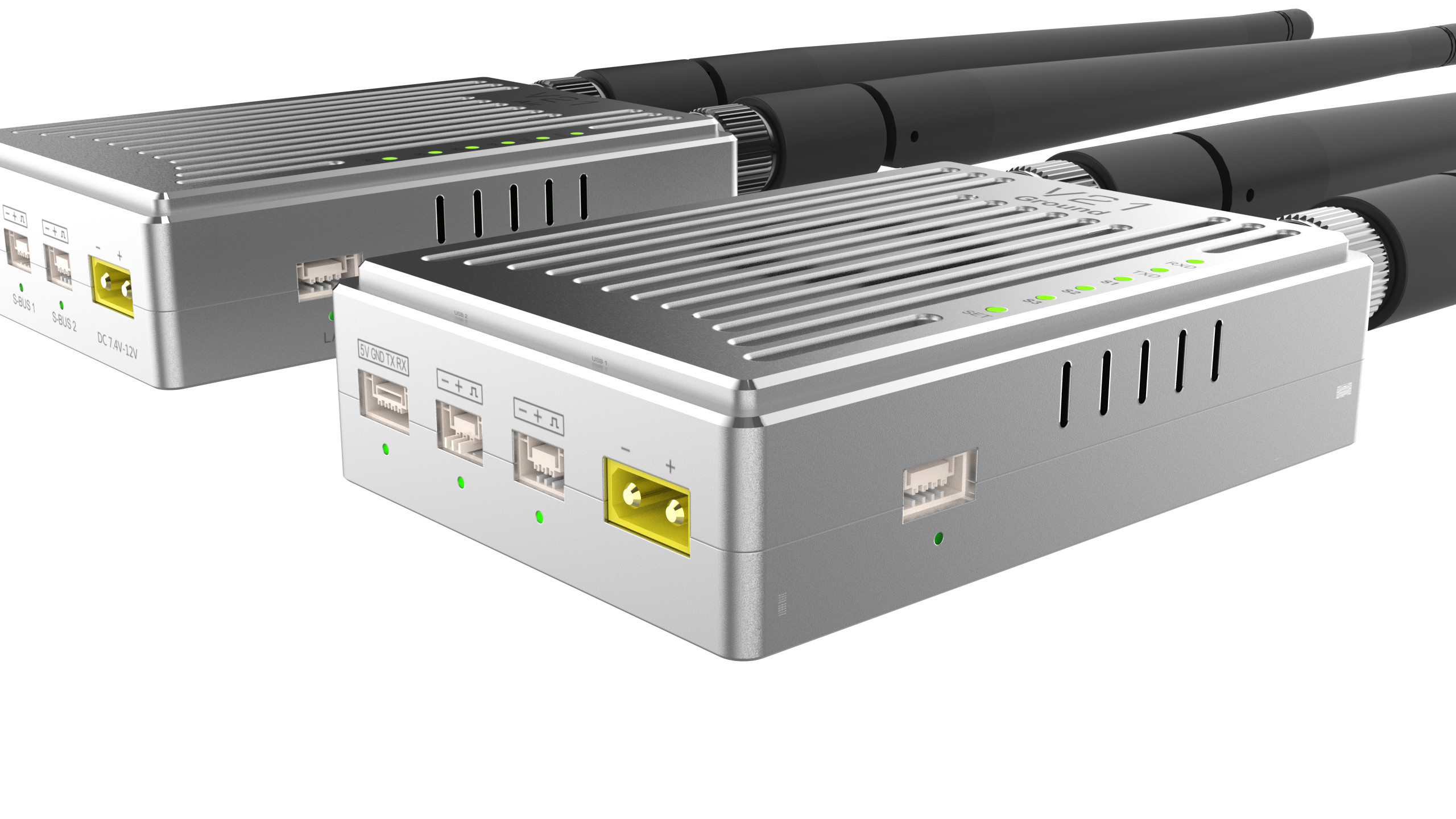 V21 Video&Data&RC link supports three frequency bands and can transmit 15km Ground-to-Air with a bulit-in web page