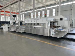 Industrial Printer Slotter Die Cutter Machine Custom Inline Folder Gluer
