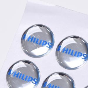 China Epoxy Resin Clear Dome Sticker 3d Printing Epoxy Resin Label Round 3d Clear Badge Reels Fridge Logo Decals Resin wholesale