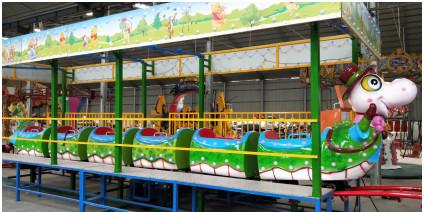 Quality 1.9m Height Mini Roller Coaster 4 - 7km/H Speed 1.4 Meters Track Width ISO9001 for sale