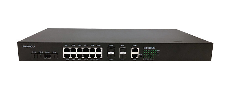 GPON 4 Port OLT Optical Line Termination With 2GE SFP Uplink ONU