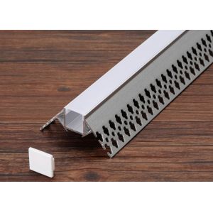 Led Strips Lighting Recessed LED Aluminium Profile With Spring Clip