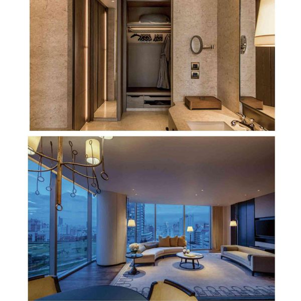 Customized King Size Villa Hotel Wood Bed Room Furnitures Set Solution