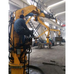 Hydraulic 1.5t 10m Marine Deck Crane Foldable Knuckle Boom