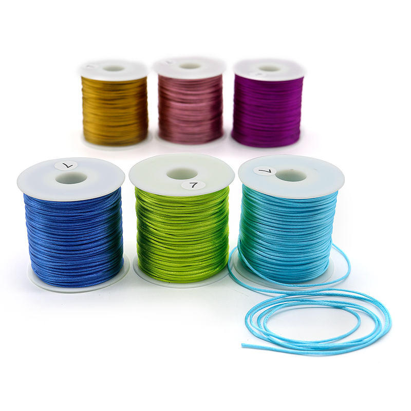 1mm 1.5mm 2mm Nylon String Cord Woven Craft String for Chinese Knot Tassel Accessories