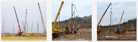 Foundation Treament Vibro Piling Contractors For Stone Column Engineering BJV75E-377