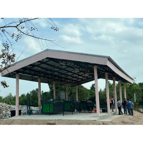 100kg Hospital Garden Kitchen Waste Composting Machine Organic Garbage Converter