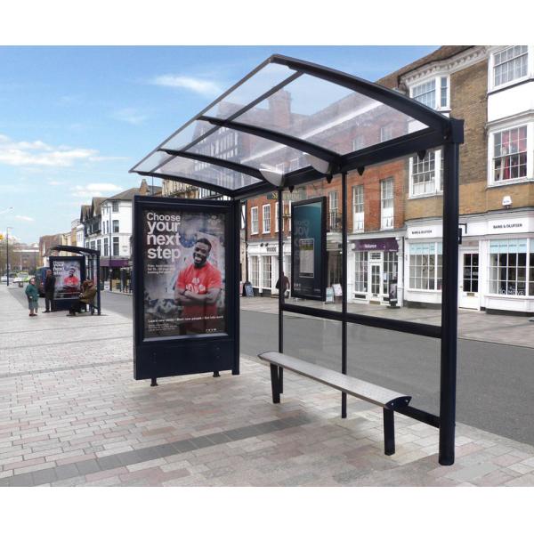 Galvanized 304# SS T8 Tubes 24h Bus Station Shelter