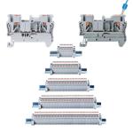Din Rail Mounted Terminal Blocks Modular Set Screwless Spring Crimping PT 2.5 mm
