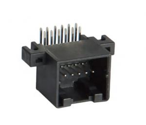 China PBT GF30 12 Pin PCB Header Automotive Connectors Black Alternative To TE 174051-2 wholesale
