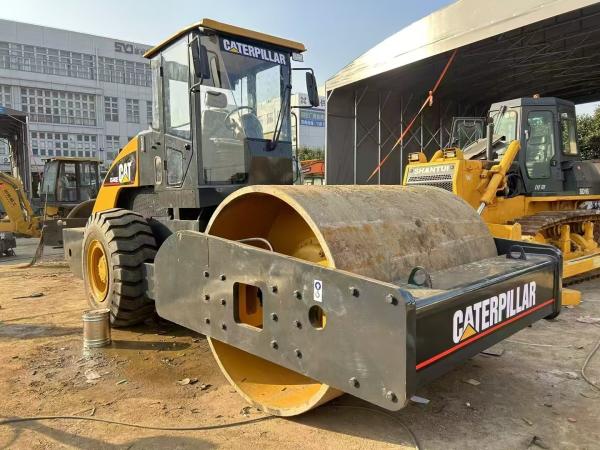 Quality Used CAT CS-683E Vibratory Roller Compactor  1.8 mm Amplitude 134 kW Engine Power for sale