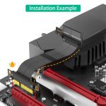 180 Degree SFF-8639 (U.2) To PCI-E 3.0 4X Ribbon Extender Cable for U.2 NVME SSD