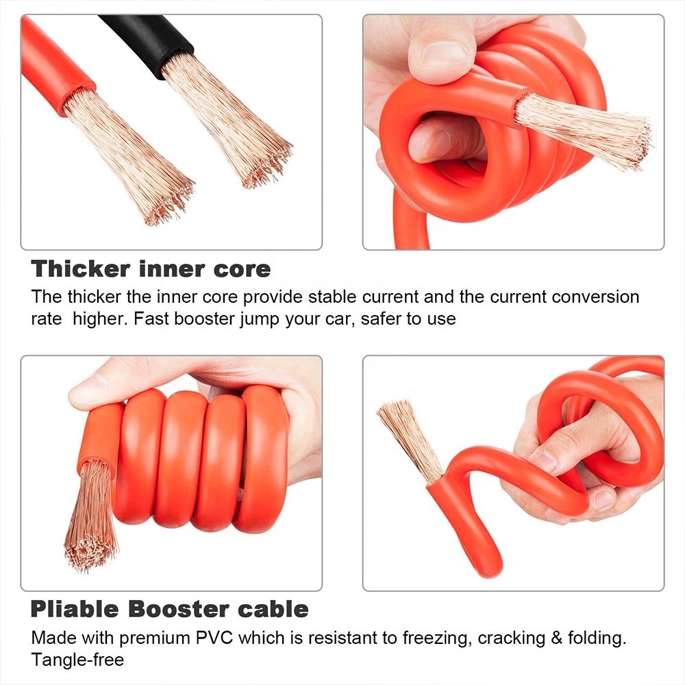 1000a heavy duty jumper booster car battery cable extender jump leads jumper cable emergency booster cables 25mm booster