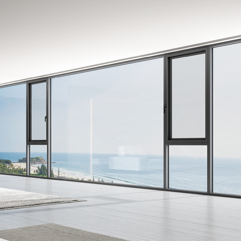 Weatherproof Lift Up Window Sound Insulation With Lever Handle