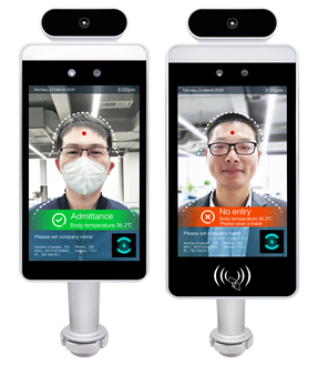 Facial Recognition Door Access Controller With Body Temperature Detector