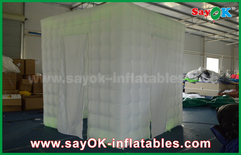 Inflatable Photobooth Oxford Cloth Led Remote Control Lighting Inflatable Open Air Photo Booth Cabinet