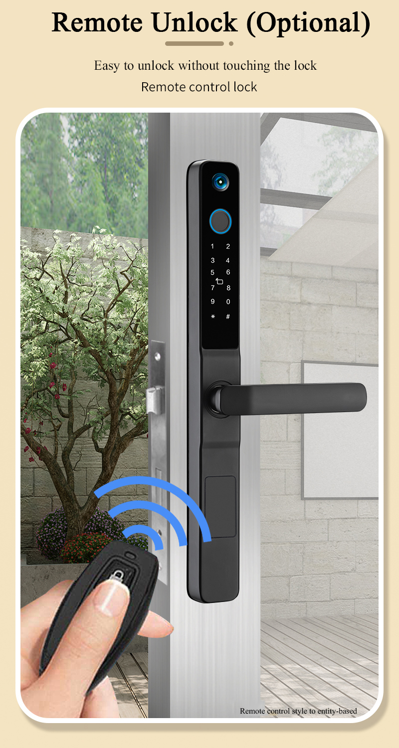 High Security S617MAX Tuya Wifi Peephole Smart Lock with Camera Password Fingerprint Password
