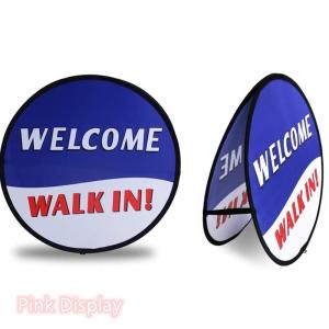 Digital Printing Bright Color horizontal Pop Up Banner Stand