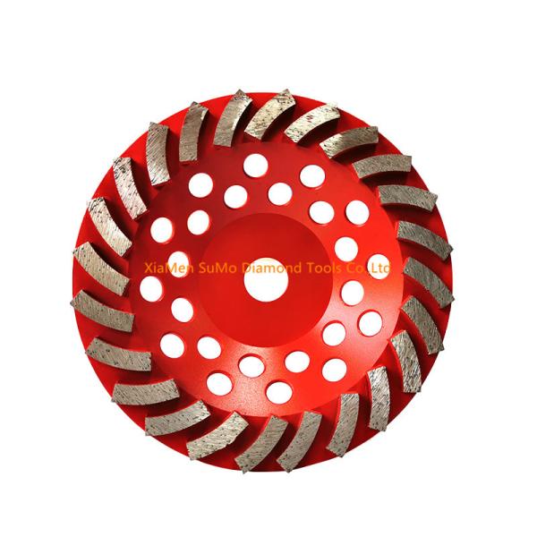 Quality Red Diamond Cup Grinding Wheel  Turbine Segment  4/5/7 Inch Diameter for sale