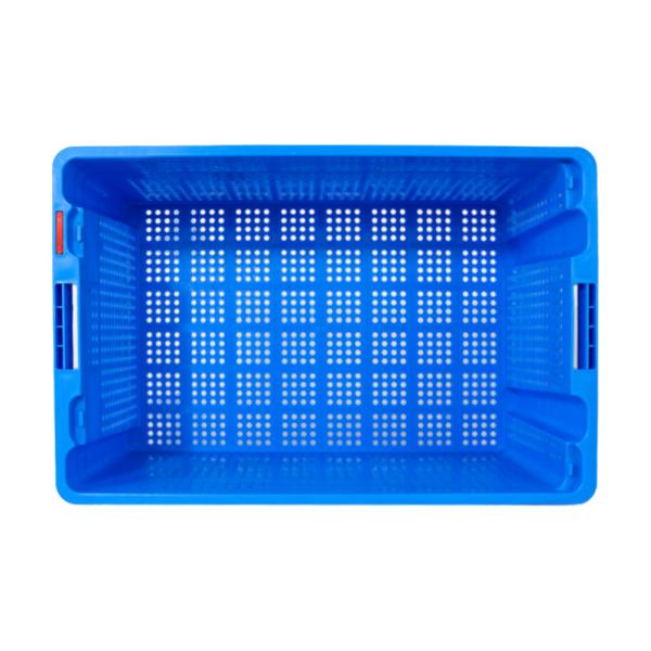 Mesh Style Stackable Plastic Fruit Basket 640x415x305mm for Organizing and Displaying
