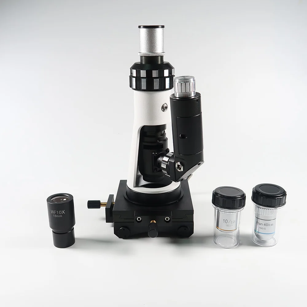 Portable Metallographic Microscope With Magnetic Base Polarizer / Metallographic Specimen Preparation