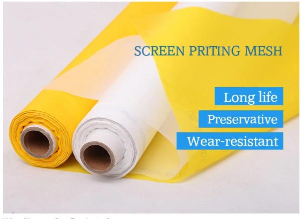 Quality 10T Silk Screen Printing Screens , Polyester Screen Fabric ISO9001 Approved for sale