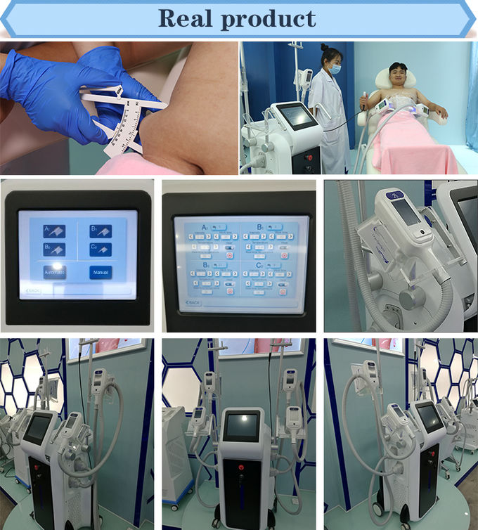 2500w big power standing cryolipolysis with 4 different size handles for whole body and double chin treatment
