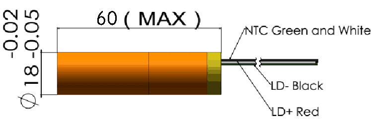 Beam Mode Near TEM00 100mW 545nm 555nm Green Laser Module with Good Beam Spot