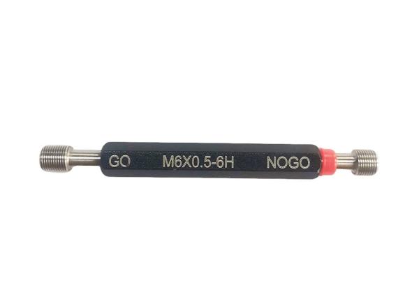 Quality GO And NOGO Metric M6 Thread Plug Gauge For Threaded Parts Inspection for sale
