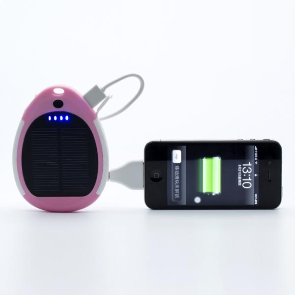 Waterproof power add solar charger for mobile phone