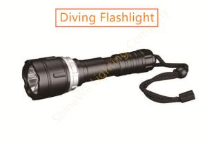 550LM Diving Focusing Led Flashlight Changeable Battery Use Under 80m Water