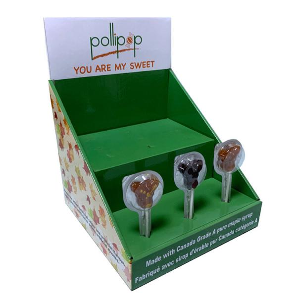Quality Desk PDQ Display Boxes For Toy Foods 1C Offset Printing Gloss Lamination for sale