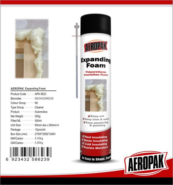 Quality Soundproofing PU Foam Sealant / Fire Retardant Foam For Plastic / Metal for sale