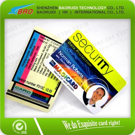 Quality plastic portrait id smart card for sale