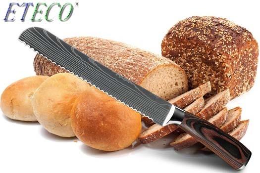Quality 8"inch japanese kitchen knives Laser Damascus pattern chef knife Sharp Santoku Cleaver Slicing Utility Knives tool for sale