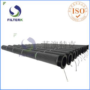 Anti Static Cartridge Filter Element Pulse Jet Tubesheet Pleated Bag Of BHA