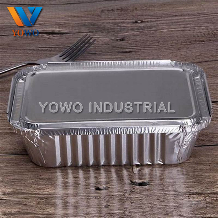 Recyclable 260ml Disposable Aluminum Foil Food Containers