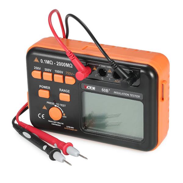 1KV Digital Insulation Tester Full Button Easy Operation Ohm Meter