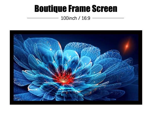 Quality Indoor Short Throw Fixed Projector Frame Screen 4K Ultra HD 100inch for sale