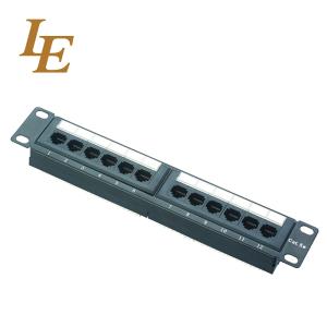 China Telecommunication Rj45 12 Port Patch Panel Utp Cat 6 wholesale