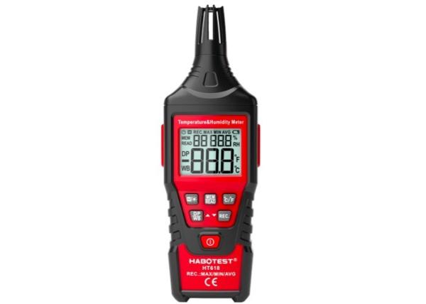 Quality HT618 Digital Thermo Hygrometer , Temperature Humidity Meter With LCD Display for sale