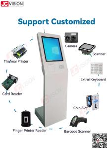 China JCVISION Bank Hospital Lobby Queue Management System Ticket Machine Touch Screen Queue Number Machine Queue System wholesale