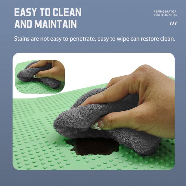 Reusable Silicone Refrigerator Liners Washable, Non-Slip Fridge Shelf Mats For Kitchen Organization, Waterproof & Oilproof Shelf Protectors For