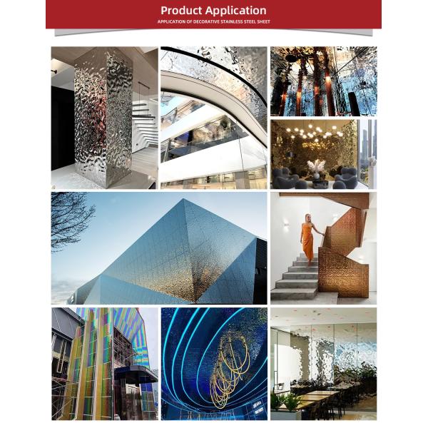 Big wave pattern corrugated steel China Factory Price ASTM/AISI/SUS 304 316 blue Water Ripple Stainless Steel Stamping