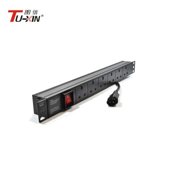 Quality AUS pdu 15a 250v 7 ways outlet metered function network cabinet pdu  TUXIN for sale