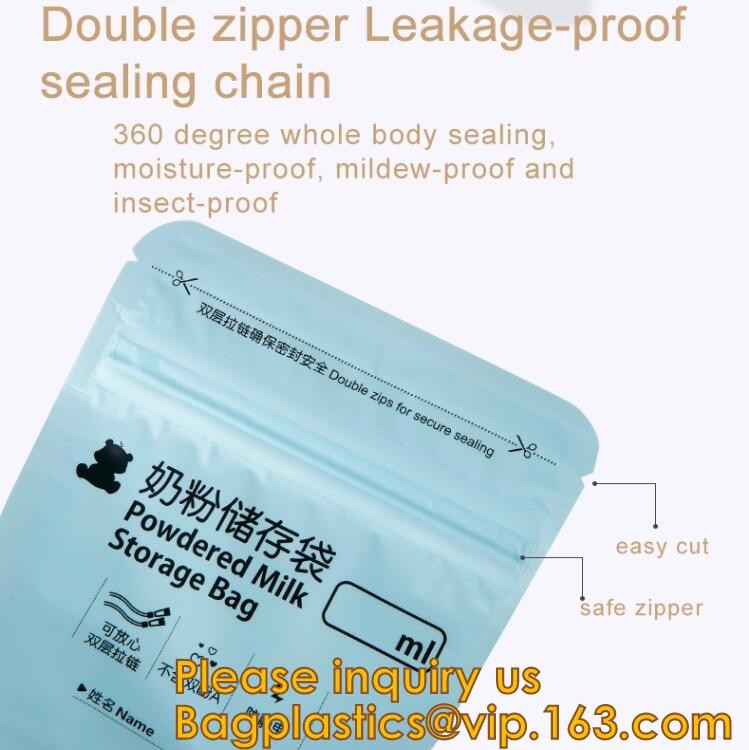 biodegradable eco-friendly FDA clear juice sealed drink pouches translucent reclosable hand held zipper plastic drinking